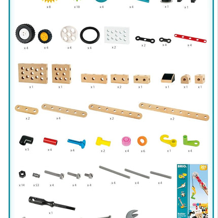 BRIO Builder Activity Construction Set - Learning, Building and Educational Toys for Ages 3 Years Up