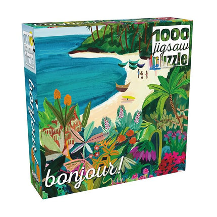 Buffalo Games - Bonjour - Beach Butterfly - 1000 Piece Jigsaw Puzzle for Adults - Challenging Puzzle Perfect for Game Nights