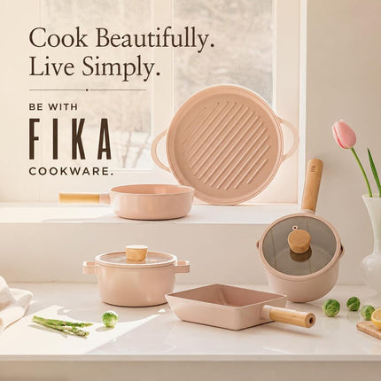 Neoflam FIKA 7-Inch Deep Wok Pan, Ceramic Nonstick, Induction