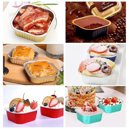 LNYZQUS 10oz Mini Cake Tins with Lids, Individual Cinnamon Roll Pans