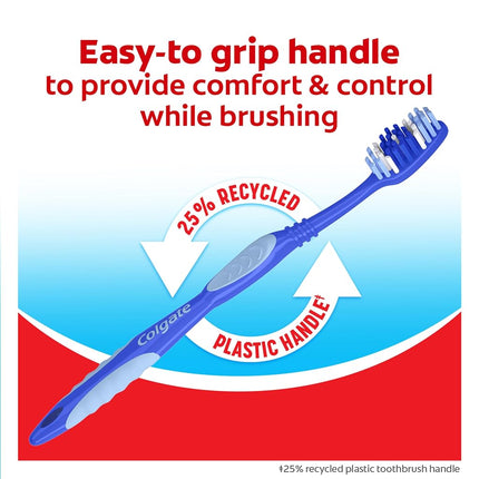 Colgate Extra Clean Full Head Toothbrush, Medium - 6 Count