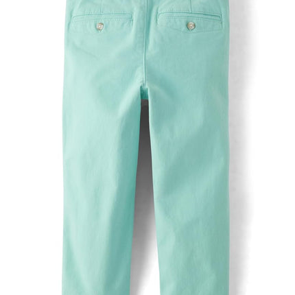 Gymboree Boys' and Toddler Belted Chino Pants, Aqua Sea Kiss, 10