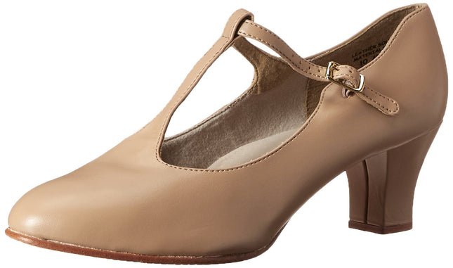 Capezio Jr. Footlight T-Strap Character Shoe, Cara