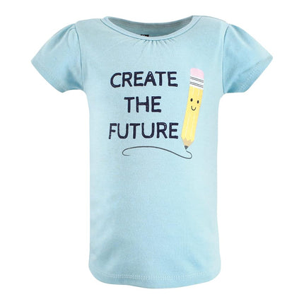 Hudson Baby Camisetas de manga corta unisex para bebé, creatividad, 6-12 meses