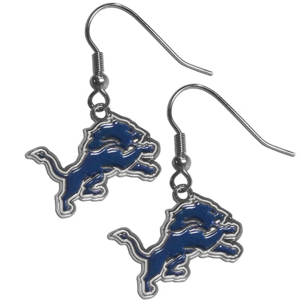 Siskiyou Sports NFL Detroit Lions Women's Chrome Dangle Earrings