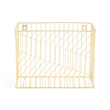 U Brands Metal Hanging File Organizer, Letter Size, Desktop Accessory, Vena Collection, Gold