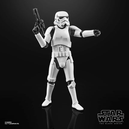 Star Wars The Black Series Imperial Stormtrooper Toy 6-Inch Scale The Mandalorian Collectible Action Figure, Children From 4 Years Old