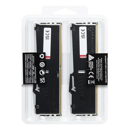 Kingston FURY Beast Black RGB 64GB (2x32GB) 6000MT/s DDR5 CL36 DIMM Desktop Gaming Memory Kit of 2 AMD EXPO/ Intel XMP - KF560C36BBEAK2-64