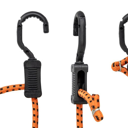 Kotap MABC-36 All-Purpose Adjustable Bungee Cords with Hooks, Orange/Black, 91.5 cm