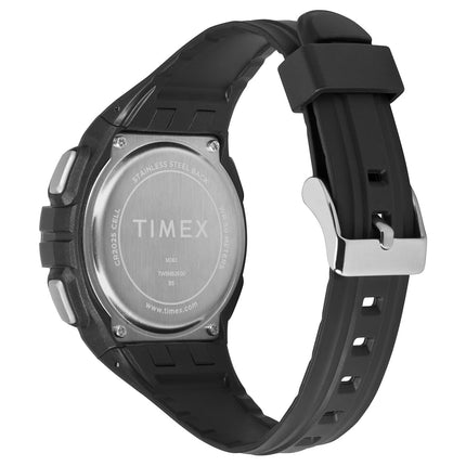Timex Men's Sport 43 mm Watch - Black Resin Band Digital Dial Black Case TW5M63600