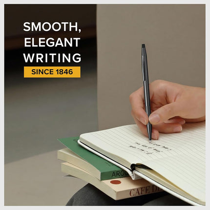 CROSS Classic Century Black PVD Ballpoint Pen with Micro-knurl Detail