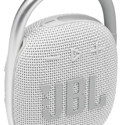 JBL Paquete de 2 altavoces Bluetooth de audio inalámbricos resistentes al agua Clip 4 (blanco)