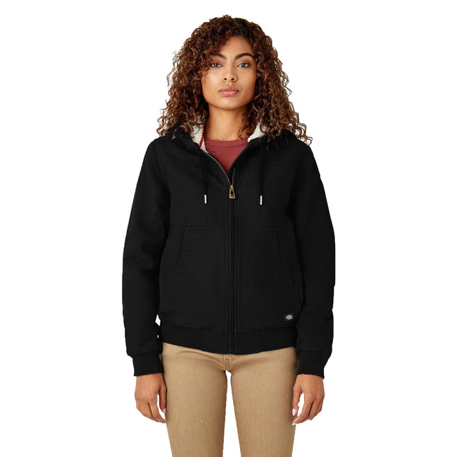 Dickies Women's Fleece Lined Duck Canvas Jacket, B