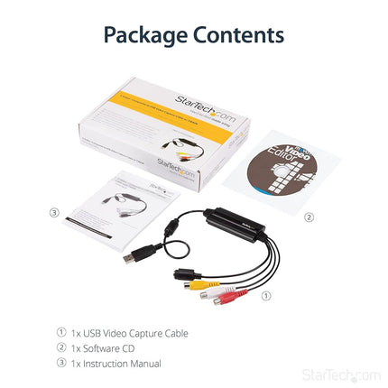 StarTech.com S-Video/Composite to USB 2.0 SD Video Capture Device Cable
