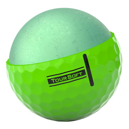 Balles de golf Titleist Tour Soft, vert brillant (une douzaine)