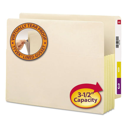 Smead End Tab File Pocket, Letter, Straight, 3.5 E