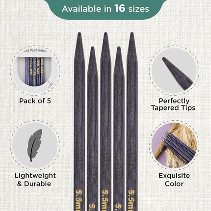 KnitPro J’Adore Cubics Double Pointed Needles 6" (15cm) | 5.50mm