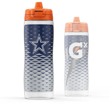 Gatorade Gx NFL Non-Slip Squeeze Bottles, 30 fl oz