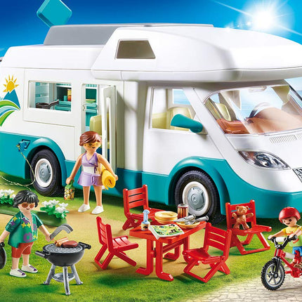 Playmobil 70088 Family Camper 135 Pieces Camping Playset for Ages 4+