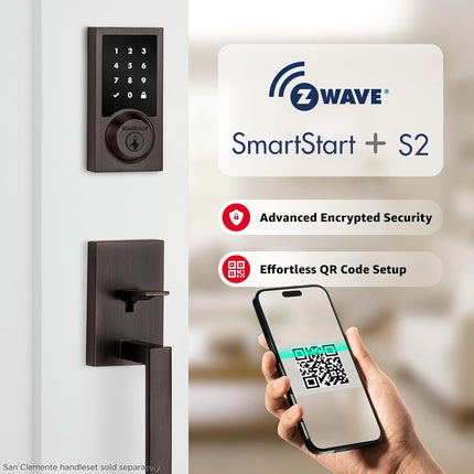 Kwikset 99180-010 HomeConnect 918 Contemporary in Venetian Bronze Electronic Deadbolt