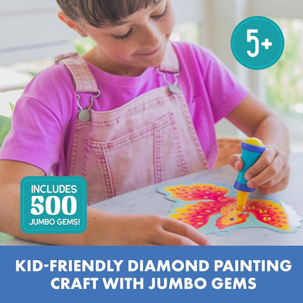 Educational Insights Jumbo Gem Kit - Arts and Crafts for Kids, Toddler Art Supplies, Mess Free Coloring, Toddler DIY Sensory Activity, Gift for Girls and Boys Ages 5+