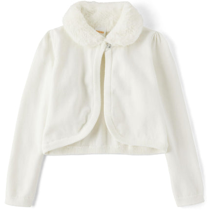 Gymboree Girls' Dressy Vests and Shrugs, Soft Whit