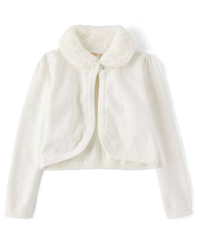 Gymboree Girls' Dressy Vests and Shrugs, Soft Whit