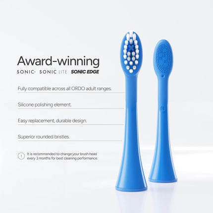 Ordo Sonic Brush Head Artic Blue 4 packs