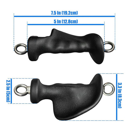 Ergonomic Tricep Rope Pull Down Attachment, Gym Cable Attachment, Pull Down Rope for Cable Machine, Upgraded Tricep Attachment with Full Palm Support, Tricep Rope Cable Attachment (Style 4)
