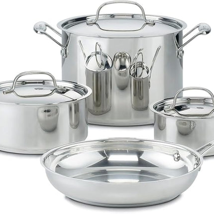 Cuisinart 77-7 Chef's Classic Stainless 7-Piece Cookware Set