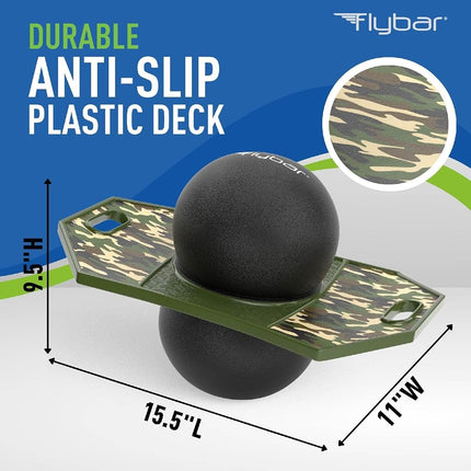 Flybar Pogo Trick Ball for Kids – Balance Bounce Board with Anti-Slip Deck – Pump Included - Indoor & Outdoor Toys for Boys and Girls Fun Way to Reduce Screen Time Supports up to 160 lbs – Ages 6+