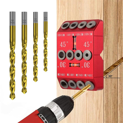 VASTHOME Drill Jig for Angled Holes with 4 Drill B