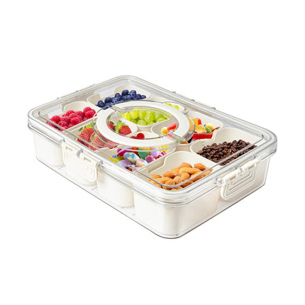 MineSign Divided Snackle Box with Handle Food Serv