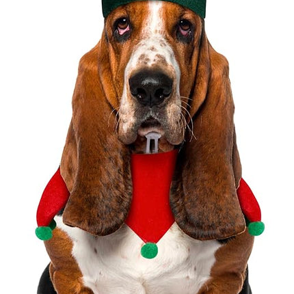Rubie's Christmas Collection Pet Elf Hat with Bell, Medium to Large
