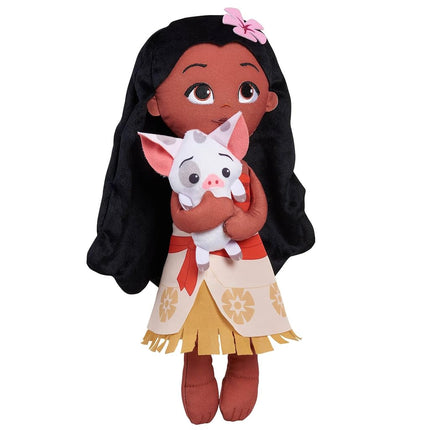 Just Play Disney Princess Lil' Friends Plushie Moana & Pua Plush Doll 14" Officially Licensed for Ages 3+