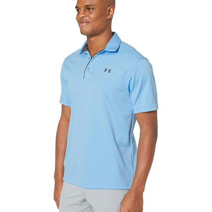 Under Armour Men's Tech Golf Polo T-Shirt, Carolina Blue (475)/Pitch Gray, 4XL