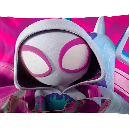 Marvel Spidey & His Amazing Friends Ghost Spidey Toddler Size Sheet Set - Super Soft Kids 3 Piece Bedding Set - Fade Resistant Microfiber Sheets