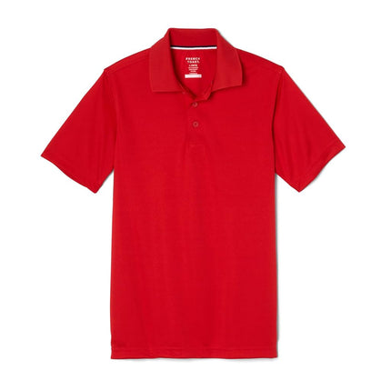 French Toast Boys' Polo Deportivo de Manga Corta que Absorbe la Humedad, Rojo, 10-12