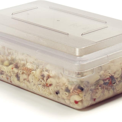 Tapa para recipiente de almacenamiento de alimentos Carlisle FoodService Products Storplus con diseño apilable para almacenamiento de alimentos, 18 x 12 pulgadas, transparente
