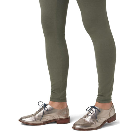 HUE Women's Ultra Leggings Made of Cotton with Wide Waistband, Assorted, Bungee Rope, M