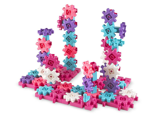 Learning Resources Gears Gears Gears! 100-Piece Deluxe Building Set - Pink