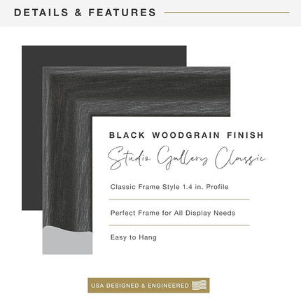 MCS STUDIO GALLERY 2 FRAME 11X14 BLACK WOODGRAIN