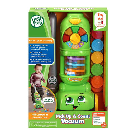 LeapFrog Green Pretend Play Vacuum Cleaner Toy for Kids, Ages 3-6, Unisex, Cleaning, Kids