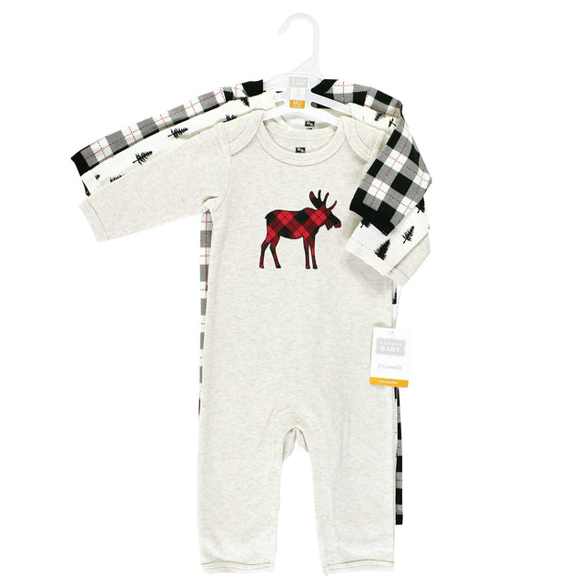 Hudson Baby mamelucos de algodón para bebé, alce, 6-9 meses