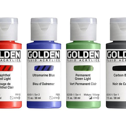 Golden : Fluid Acrylic Paint : Intro Set : 6 x 30ml