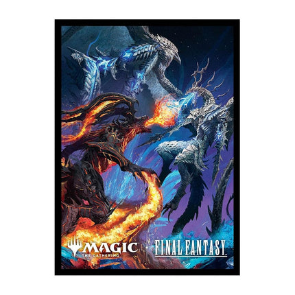 Ultra PRO - Final Fantasy x Universes Beyond Bahamut and Ifrit 100ct Deck Protector Sleeves for Magic: The Gathering | Trading Card Accessories, Collectible Card Game Gear