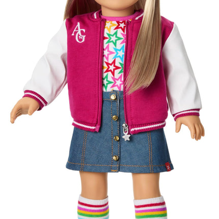 American Girl, Truly Me 18-inch Doll #100 with Dark-Blue Eyes, Straight Blonde Hair, Light-to-Medium Skin, for Ages 6+