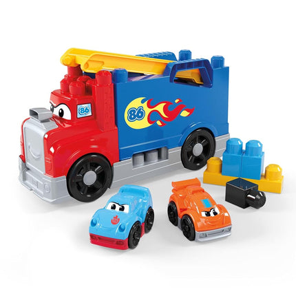 MEGA BLOKS First Builders Build & Race Rig Toddler Blocks Toy