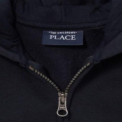 The Children's Place - Sweat à capuche d'uniforme de gym pour bébés garçons, bleu marine, 18-24 mois