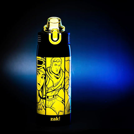Zak Designs Fortnite Sage 19oz Leak-Proof Straw Kids Water Bottle